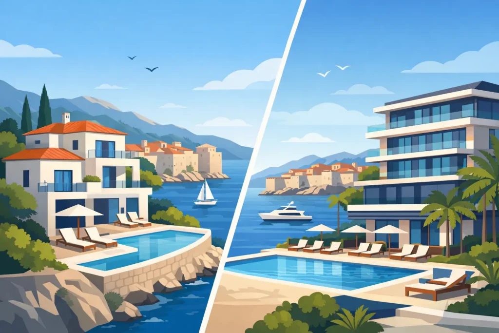 Dubrovnik Villa vs Luxury Hotel: Which Wins?